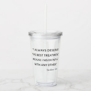 Emma By Jane Austen Quote II Acrylic Tumbler
