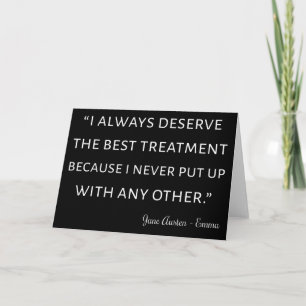 Emma By Jane Austen Quote II Card