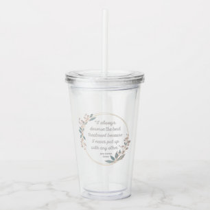 Emma By Jane Austen Quote II - Cute Style Acrylic Tumbler