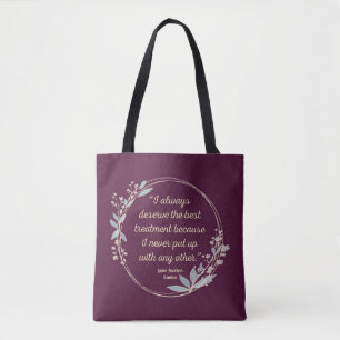 Emma By Jane Austen Quote II - Cute Style Tote Bag