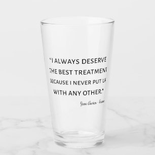 Emma By Jane Austen Quote II Glass