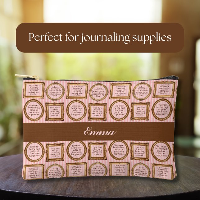 Emma by Jane Austen Quotes Personalised Accessory Pouch (Creator Uploaded)