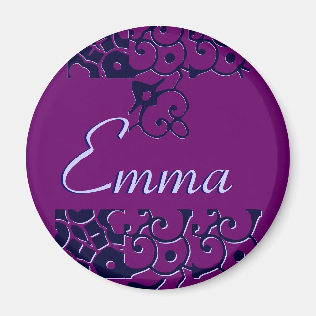 Emma Designer Name Magnet - Customisable (Front)