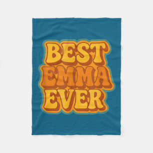 Emma Ever Retro Quote Funny Vintage Style Fleece Blanket