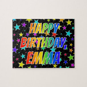 "EMMA" First Name, Fun "HAPPY BIRTHDAY" Jigsaw Puzzle