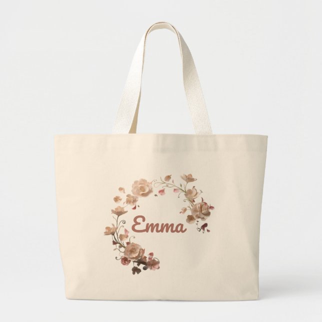 Emma Floral Tote Bag (Front)