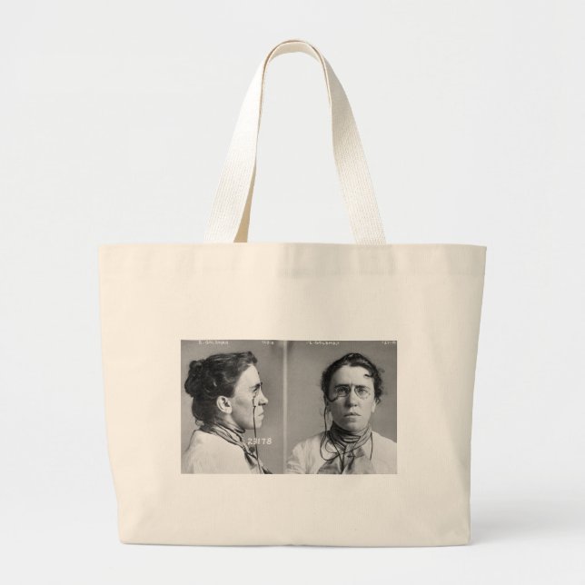 Emma Goldman - anarchist, 1911 Large Tote Bag (Front)
