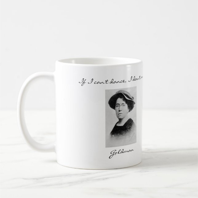 Emma Goldman Anarchist Quotes Mug (Left)