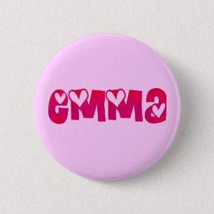 Emma in Hearts 6 Cm Round Badge