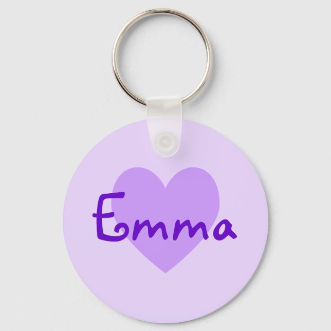 Emma in Purple Key Ring (Front)