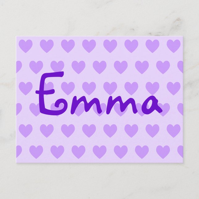 Emma in Purple Postcard (Front)