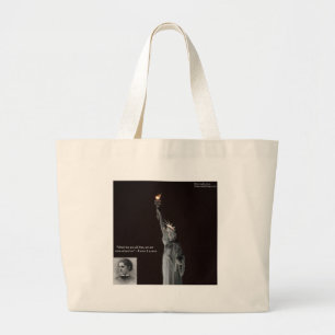 Emma Lazarus & Statue Of Liberty Gifts & Cards Large Tote Bag