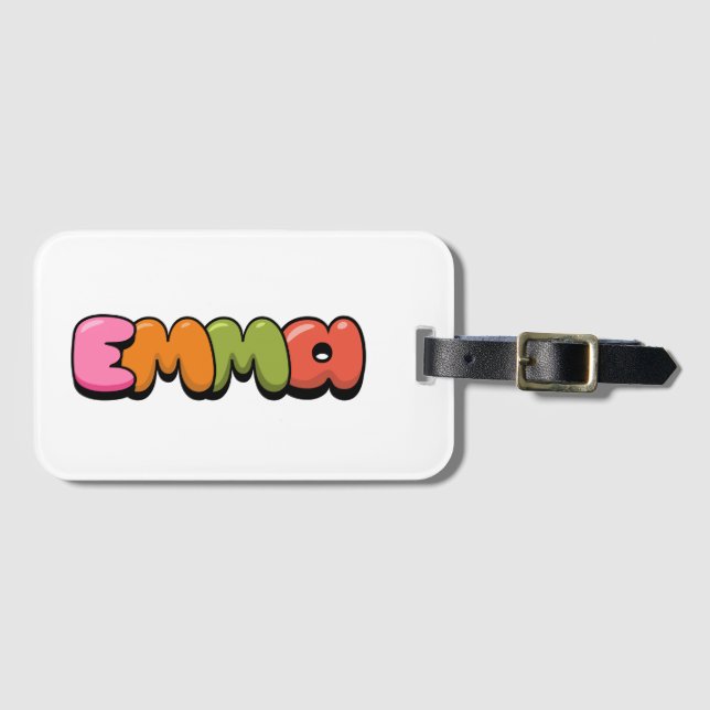 Emma Luggage Tag (Front Horizontal)