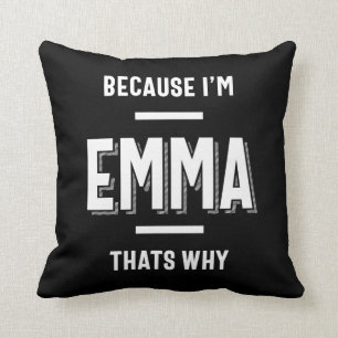 Emma Name Personalised Women Girl Cushion