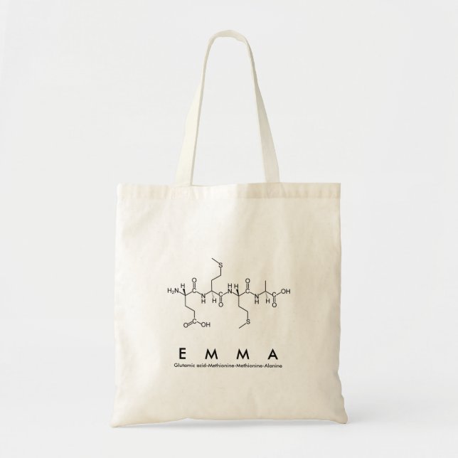 Emma peptide name bag (Front)