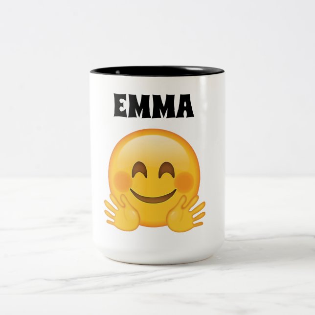 Emma- Personalised emoji coffee mug (Center)