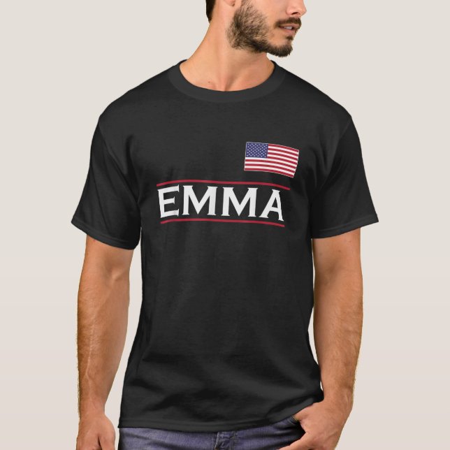 EMMA Personalised Name Funny Birthday Gift Idea T-Shirt (Front)