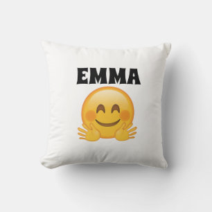 Emma- Personalized Emoji Throw Pillow