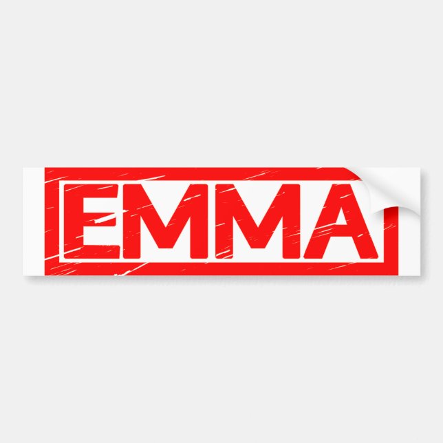 Emma Stamp Bumper Sticker (Front)