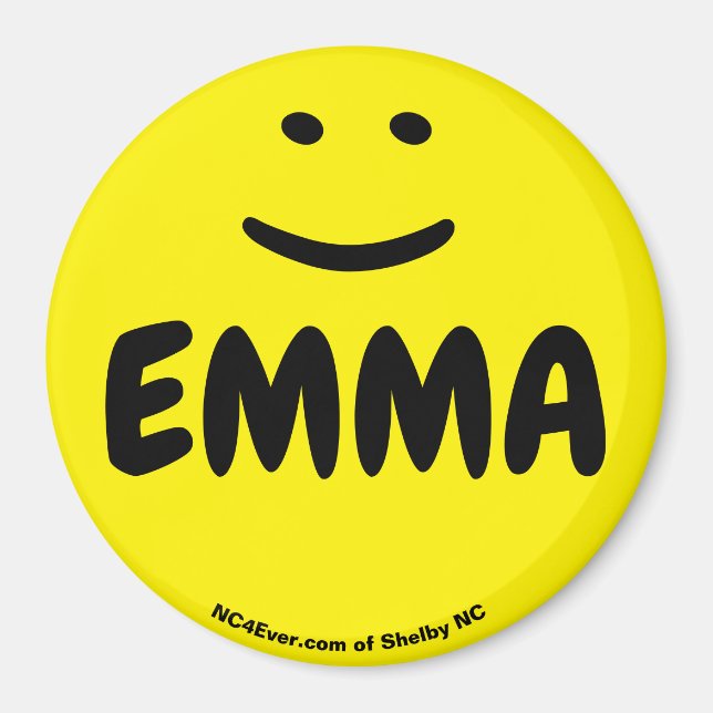 EMMA yellow smile magnet (Front)