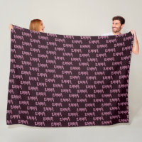 EMMA, Your name Fleece Blanket