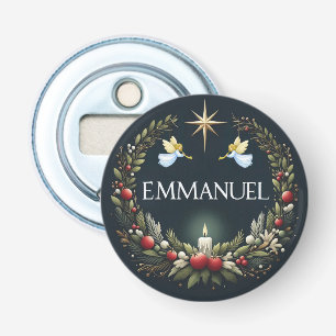 Emmanuel Christmas angels Bottle Opener