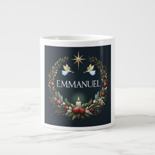 Emmanuel Christmas angels Large Coffee Mug