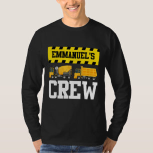 Emmanuel Construction Crew Custom Dumptruck Dump T T-Shirt