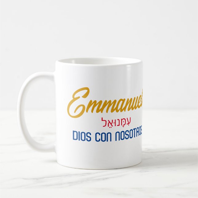 emmanuel Dios con nosotros Coffee Mug (Left)