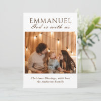 EMMANUEL God is with us Bible Photo Christmas