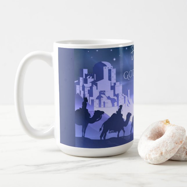 Emmanuel God With Us 15 oz Mug  (With Donut)