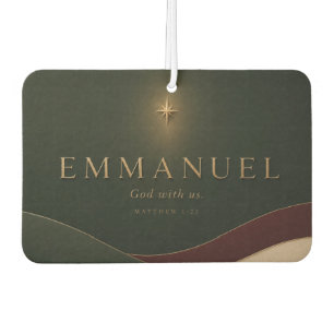 EMMANUEL Matthew 1:23 Christian Car Air Freshener