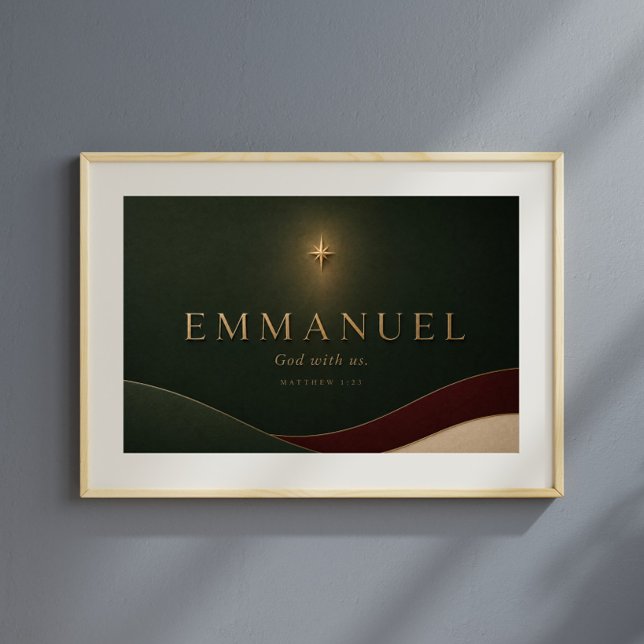 EMMANUEL | Matthew 1:23 Christian  Poster (Creator Uploaded)