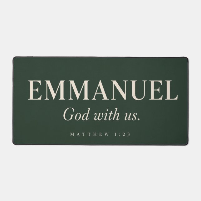 EMMANUEL | Matthew 1:23 | Christmas Desk Mat (Front)