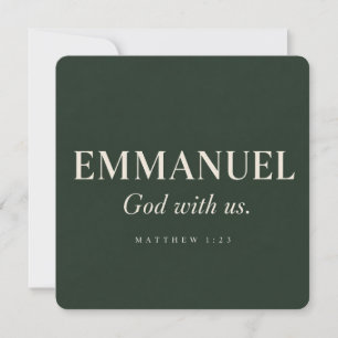 EMMANUEL   Matthew 1:23   Christmas  Invitation