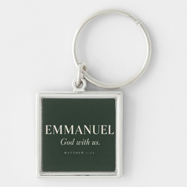EMMANUEL | Matthew 1:23 | Christmas  Key Ring (Front)