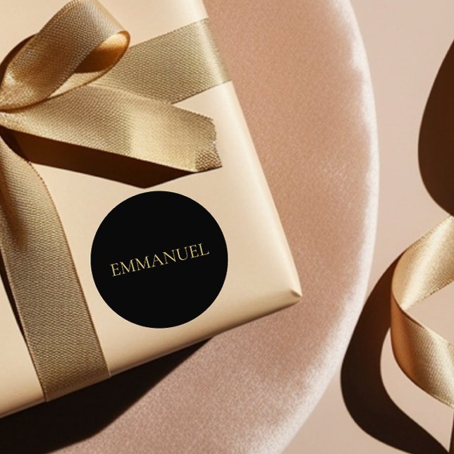 EMMANUEL Minimalist Gold Sticker – Christmas Decor (Creator Uploaded)