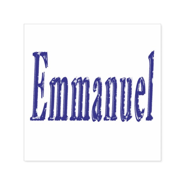 Emmanuel Name Logo, Self-inking Stamp (Design)