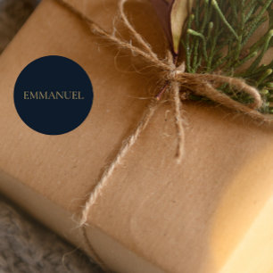 EMMANUEL Navy Christmas Sticker #3