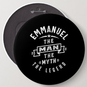 Emmanuel Personalized Name Birthday Gift 6 Cm Round Badge