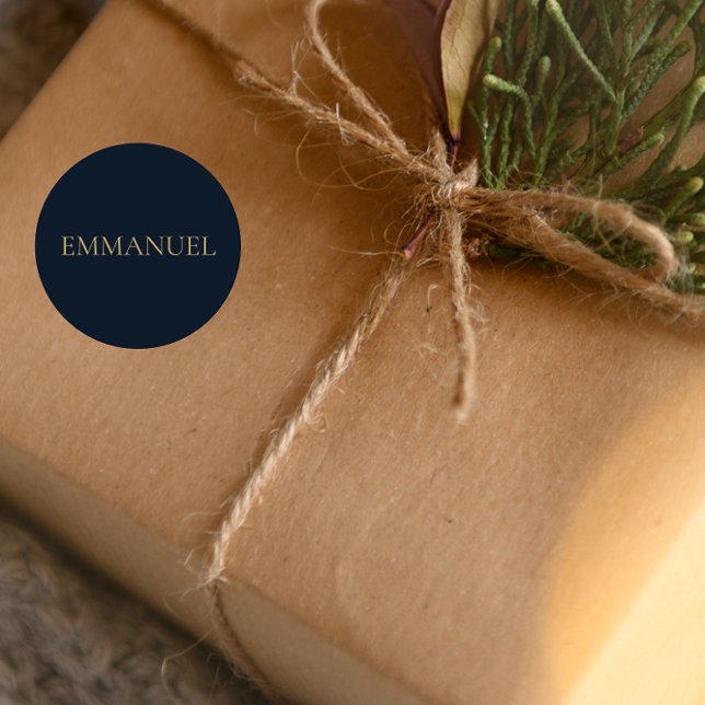 Emmanuel Sticker #3 – Navy Christian Christmas (Creator Uploaded)