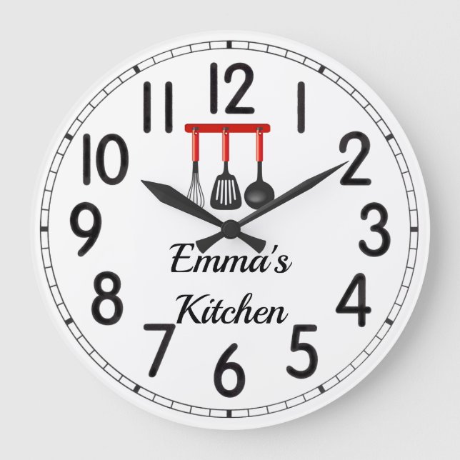 Emma's Kitchen Large Clock (Front)