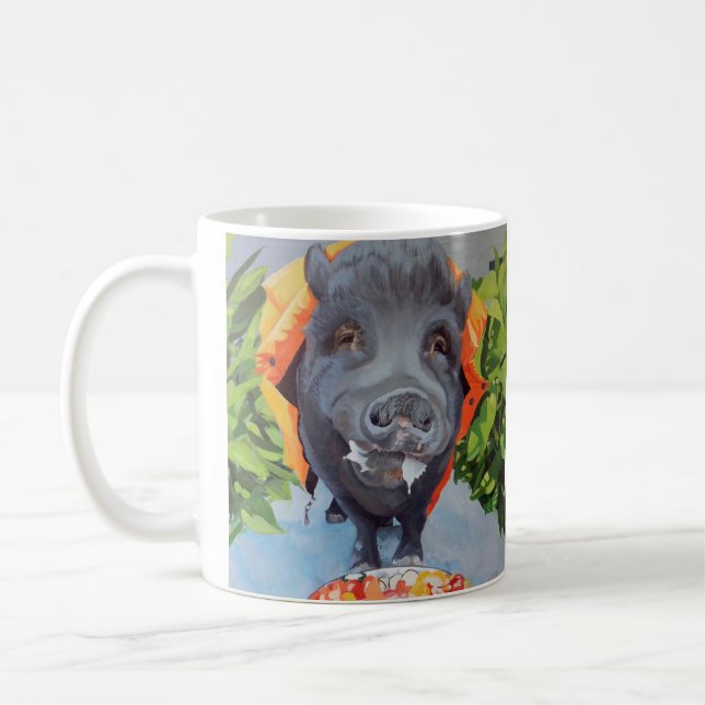 Emmett the City Pig Mug (Left)