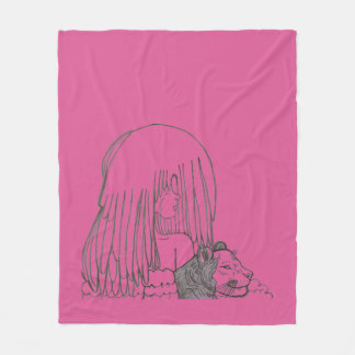 Emmi-Ema and Ame-Imme In the Fog Fleece Blanket