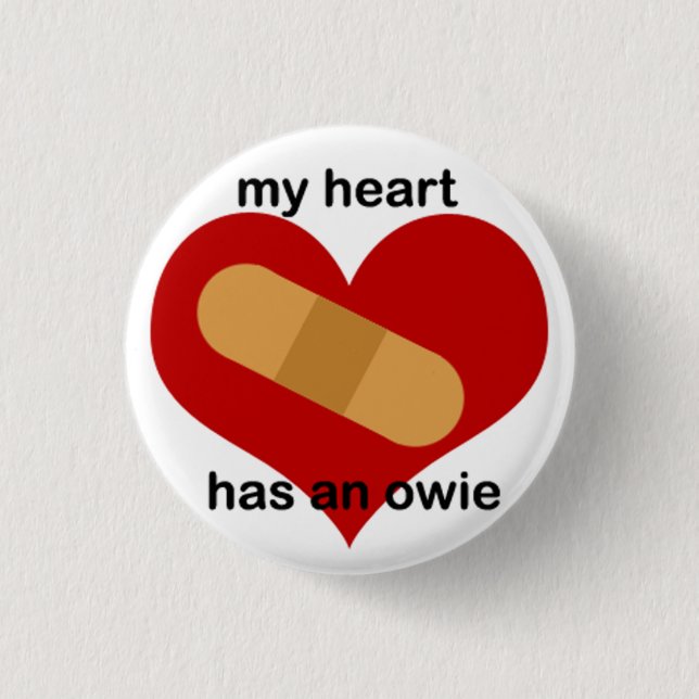 Emo at Heart 3 Cm Round Badge (Front)