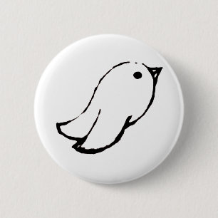 Emo Bird 6 Cm Round Badge