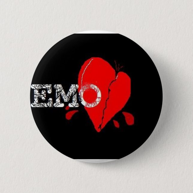 EMO BOTTON 6 CM ROUND BADGE (Front)