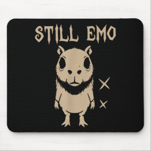 Emo Capybara Goth Punk Still Emo Mouse Pad