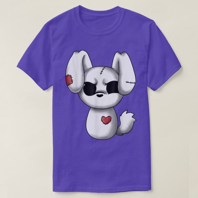 Emo Chibi - Kawaii Easter Goth Emo Bunny  T-Shirt (Design Front)