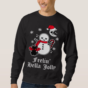 Emo Christmas Goth Sarcastic Meme Horror Gothic Sn Sweatshirt